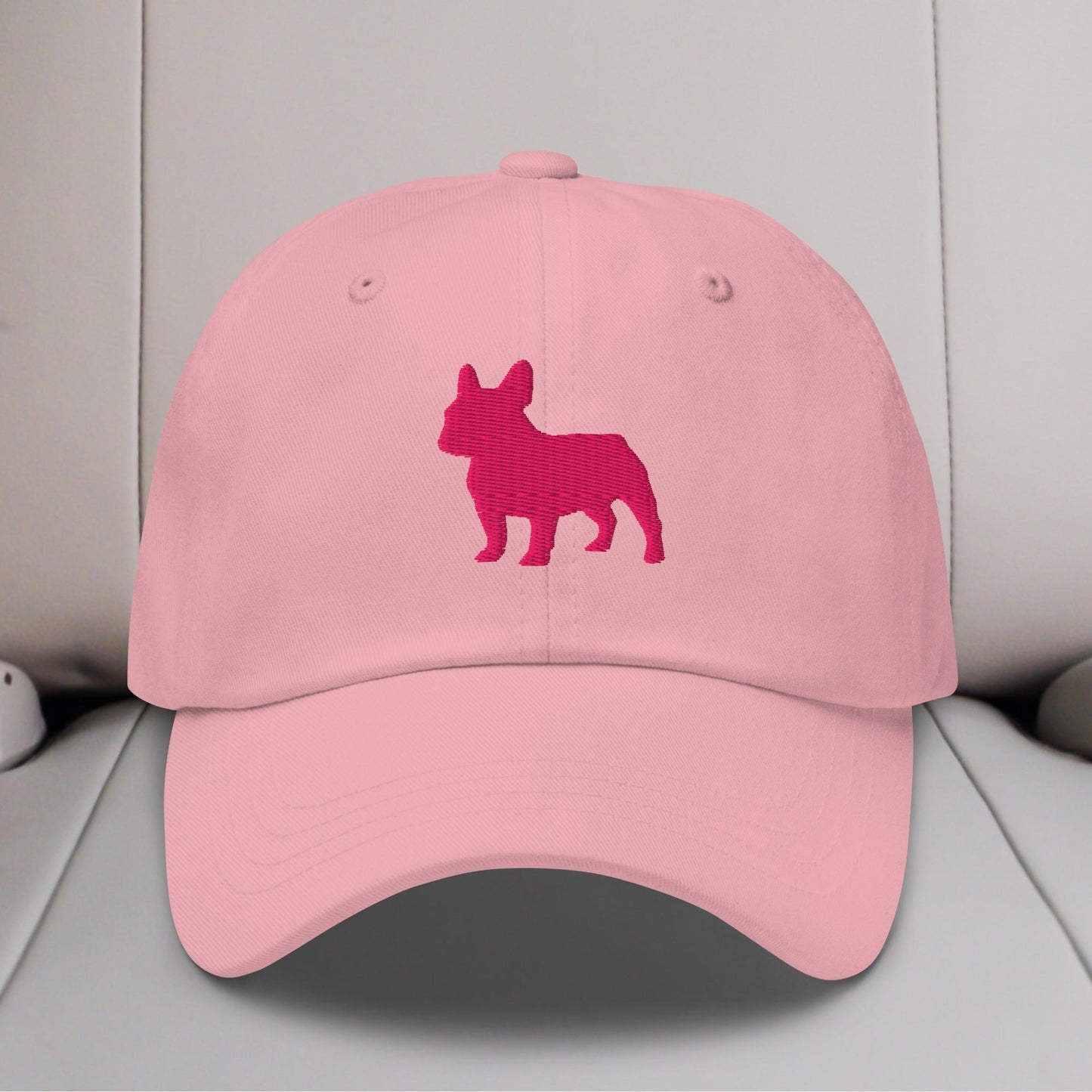 French Bulldog Silhouette Embroidered Hat