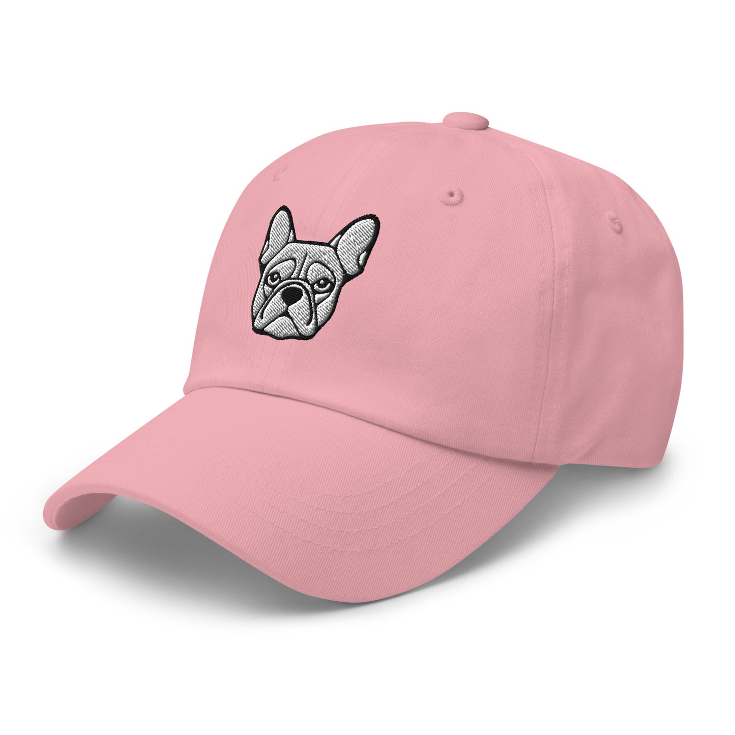 French Bulldog Head Embroidered Hat