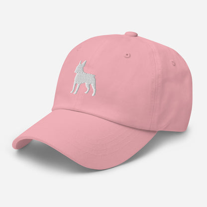 Boston Terrier Silhouette Embroidered Hat