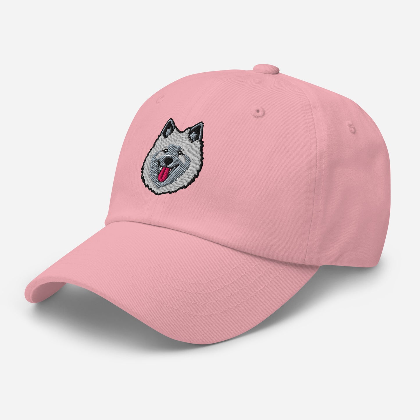 Keeshond Head Embroidered Hat