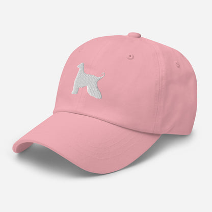 Afghan Hound Silhouette Embroidered Hat