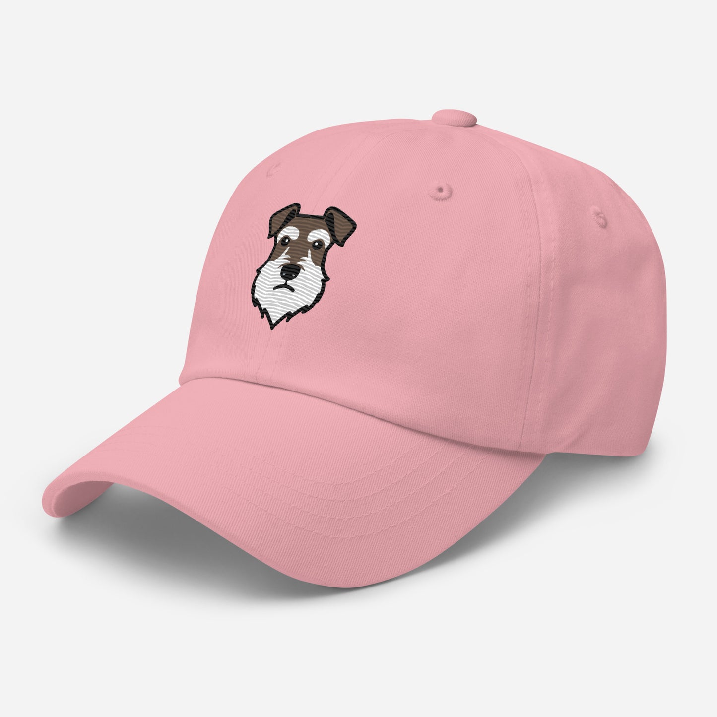 Schnauzer Head (Brown & White) Embroidered Hat