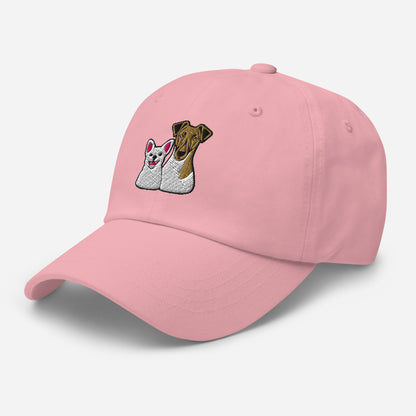 Smooth Fox Terrier & Chihuahua Embroidered Hat