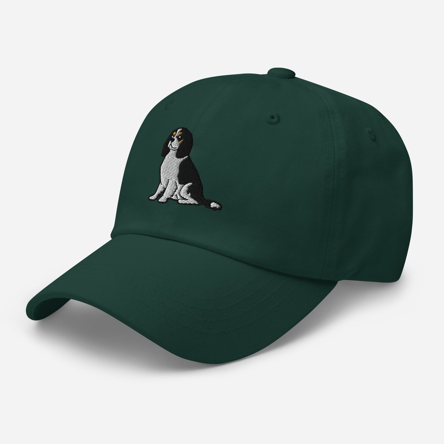 Cavalier King Charles Spaniel Sit (Tricolor) Embroidered Hat