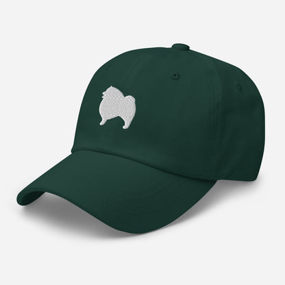 Keeshond Silhouette Embroidered Hat