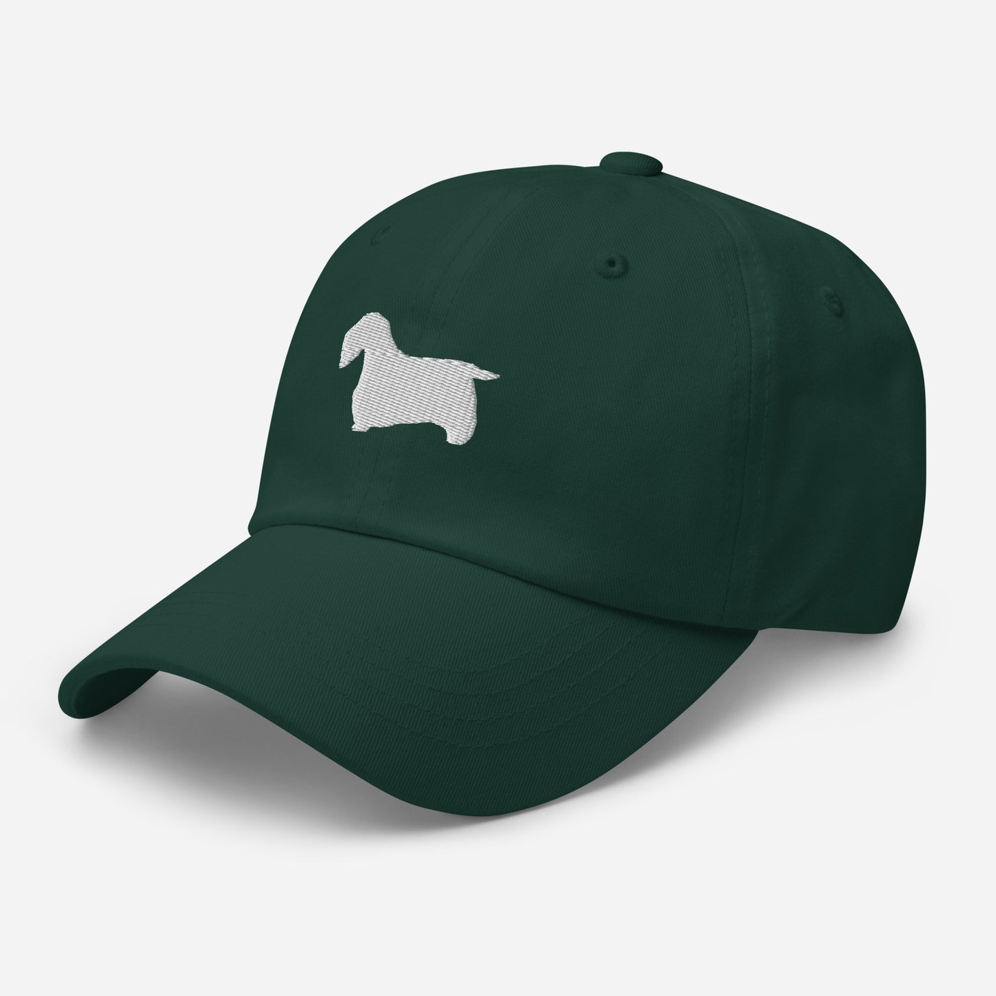 Sealyham Terrier Silhouette Embroidered Hat