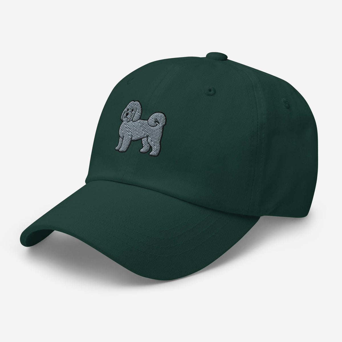 Havanese (Black/Silver) Embroidered Hat