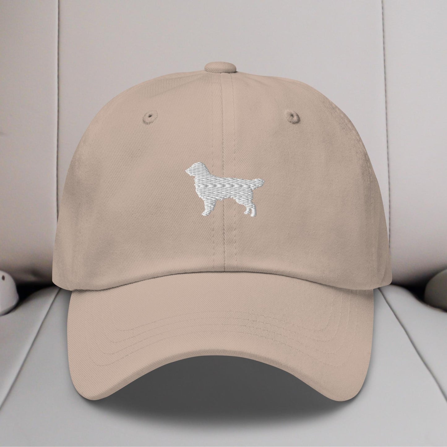 Golden Retriever Standing Silhouette Embroidered Hat