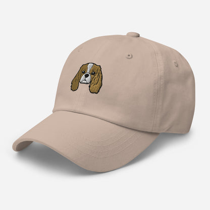 Cavalier King Charles Spaniel Head (Blenheim) Embroidered Hat