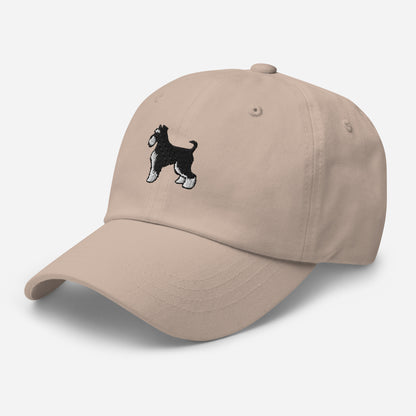 Schnauzer (Black & Silver) Embroidered Hat