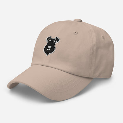 Schnauzer Head (Black) Embroidered Hat