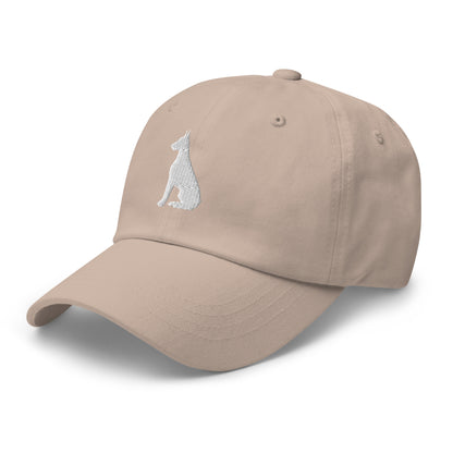 Doberman Silhouette Embroidered Hat