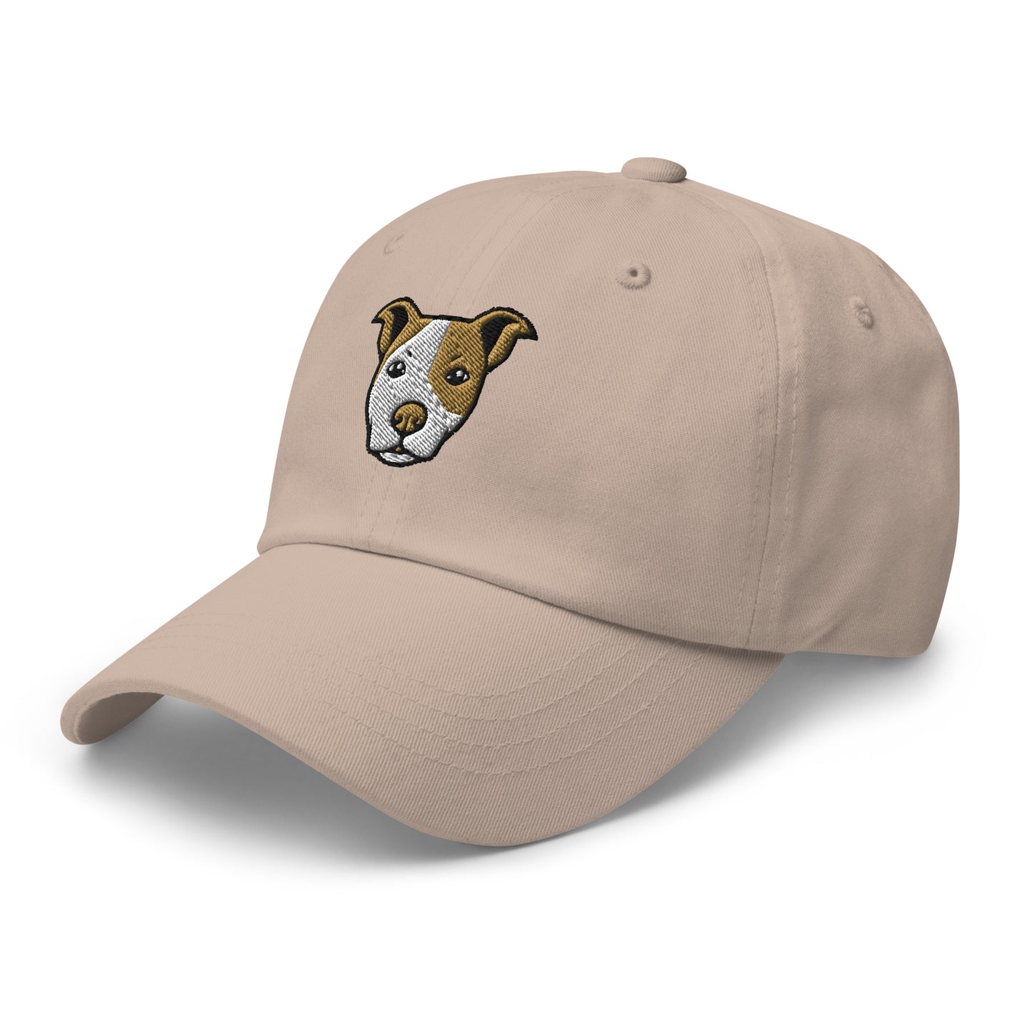 Pittie Head (Tan Eye Patch) Embroidered Hat