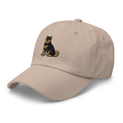 Shiba Inu (Black & Tan) Embroidered Hat