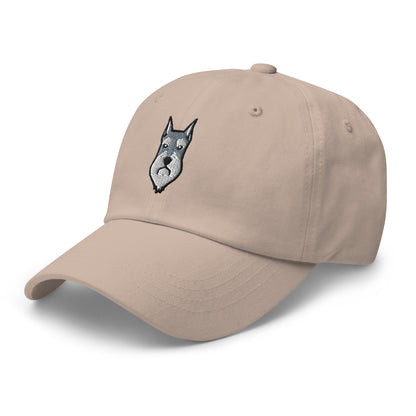 Schnauzer Head (Salt & Pepper - Cropped) Embroidered Hat