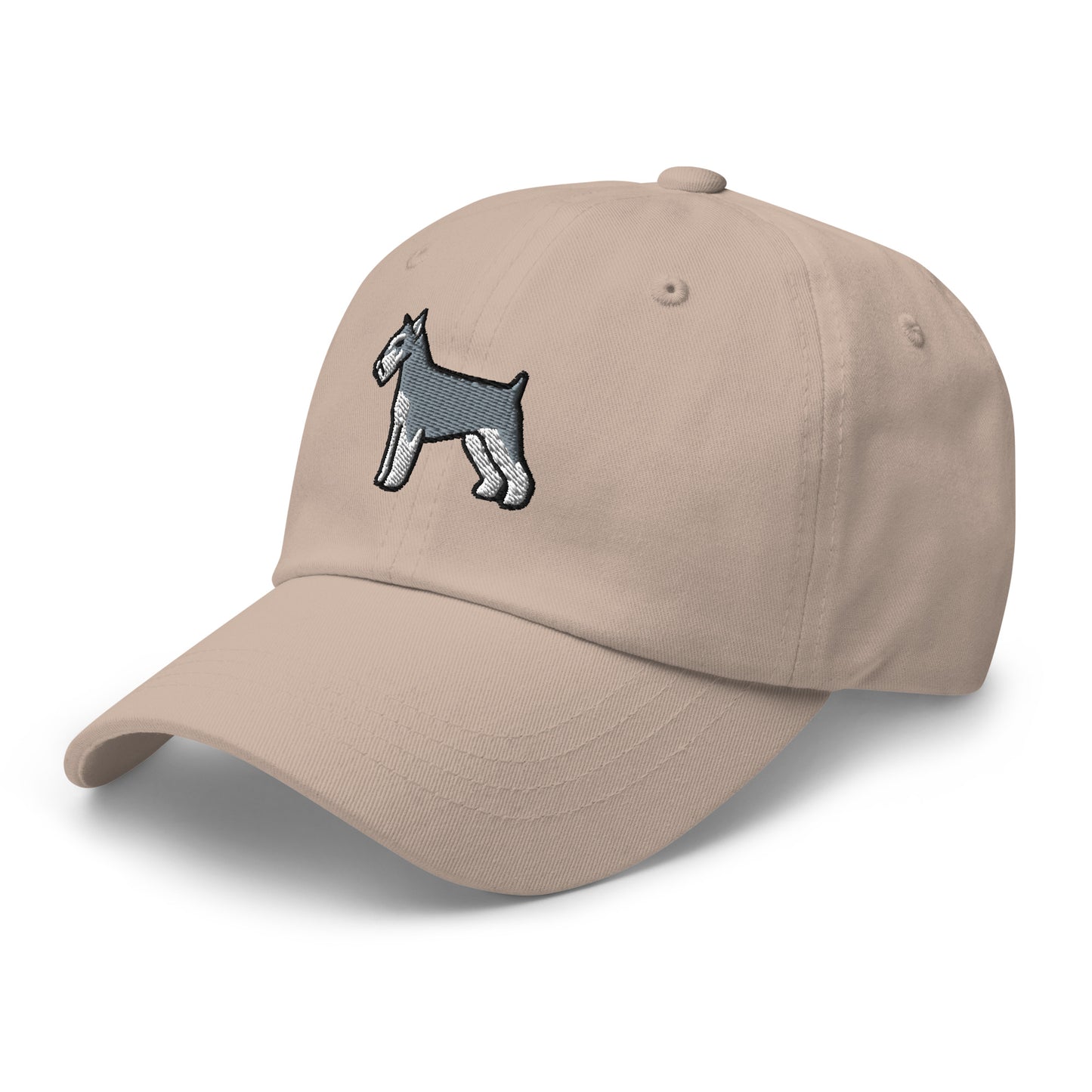 Schnauzer (Salt & Pepper - Cropped) Embroidered Hat