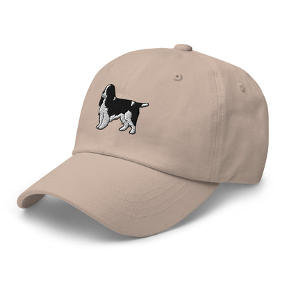 Cavalier King Charles Spaniel (Black & White) Embroidered Hat