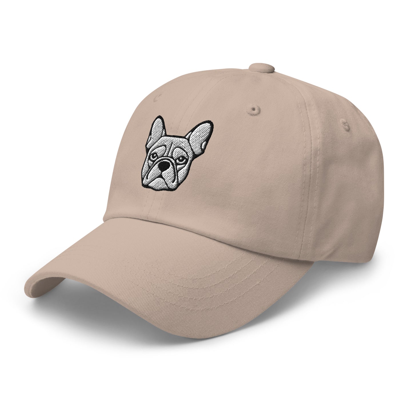 French Bulldog Head Embroidered Hat