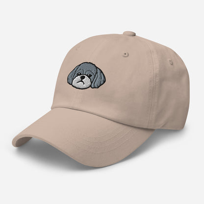 Shih Poo Embroidered Hat