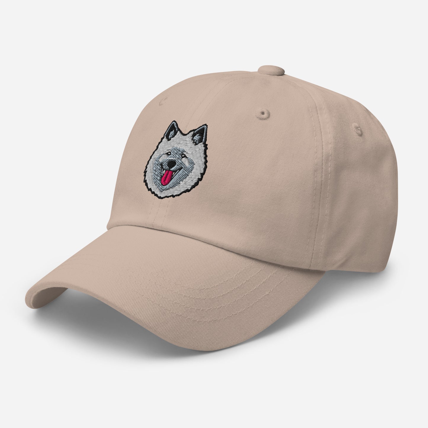 Keeshond Head Embroidered Hat