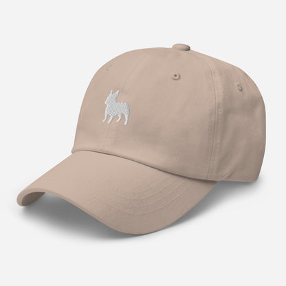 French Bulldog Small Silhouette Embroidered Hat