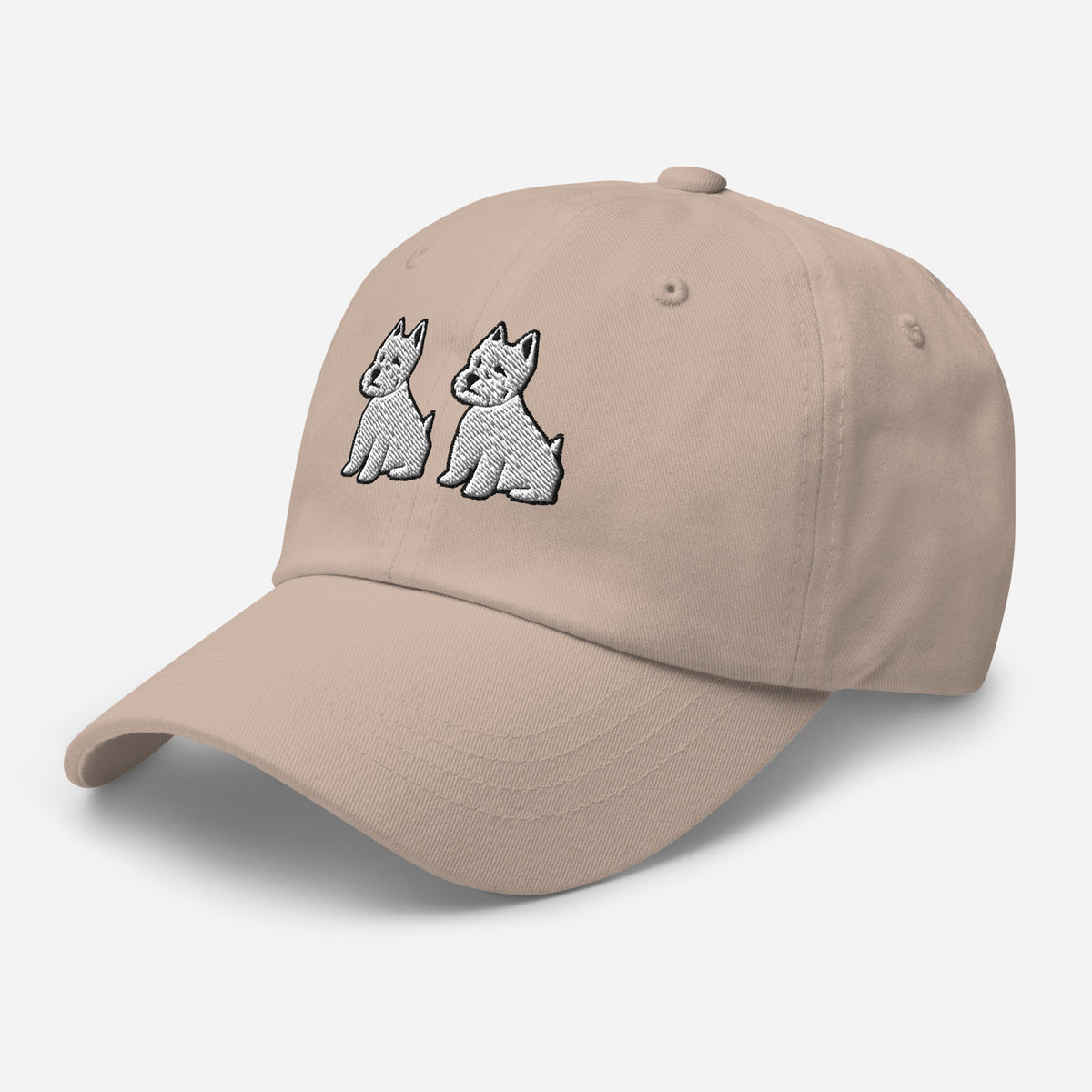 Two Westies Embroidered Hat