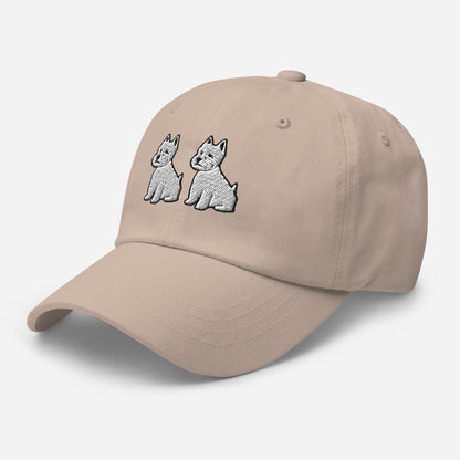 Two Westies Embroidered Hat