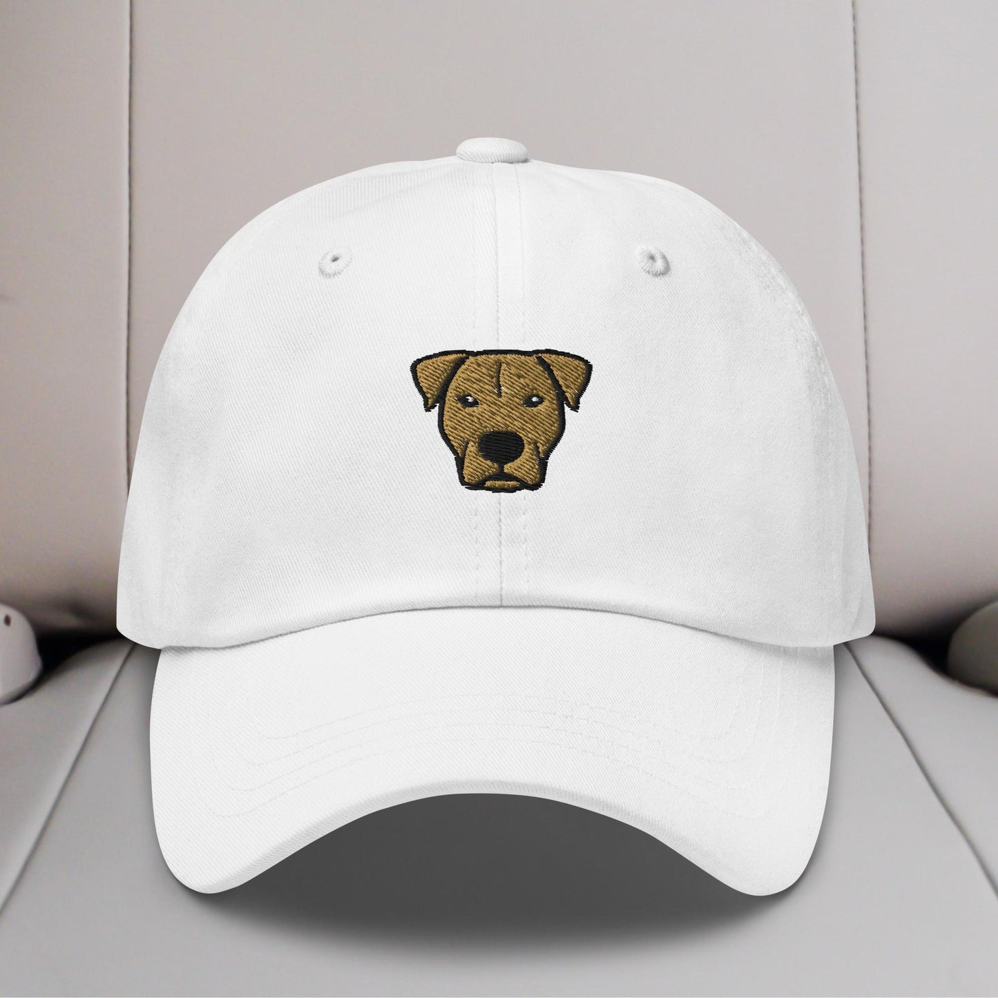 Pittie Head (Tan) Embroidered Hat