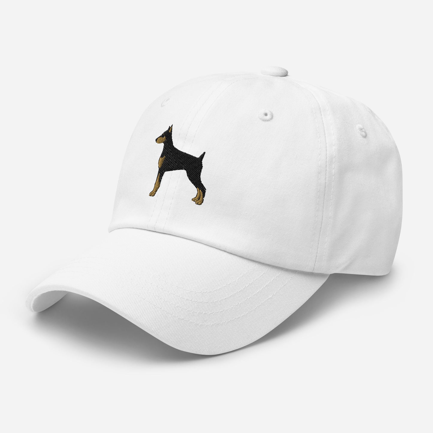 Doberman Standing Embroidered Hat