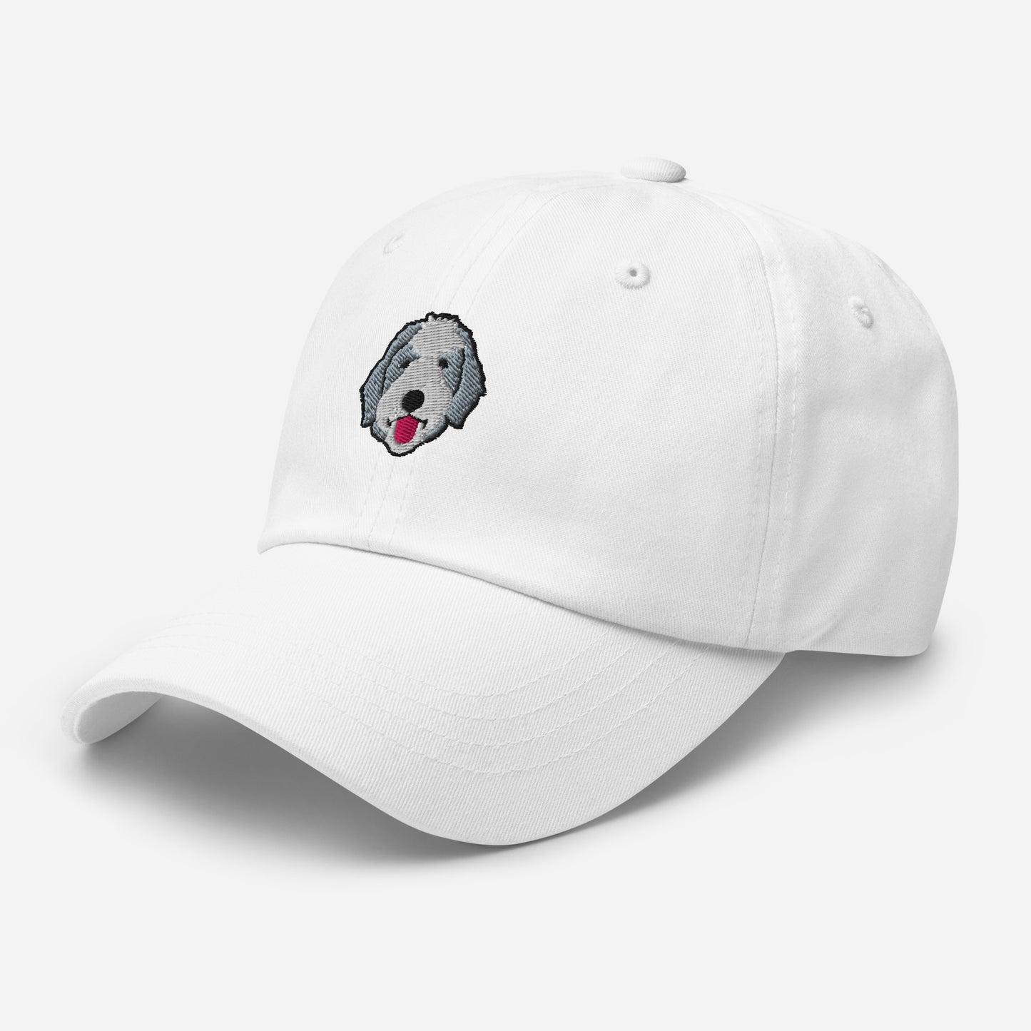 Sheepadoodle Head Embroidered Hat