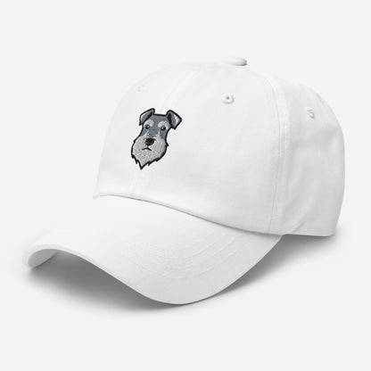 Schnauzer Head (Salt & Pepper) Embroidered Hat