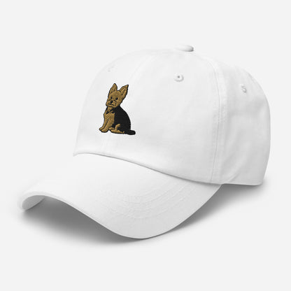 Yorkie Sit Embroidered Hat