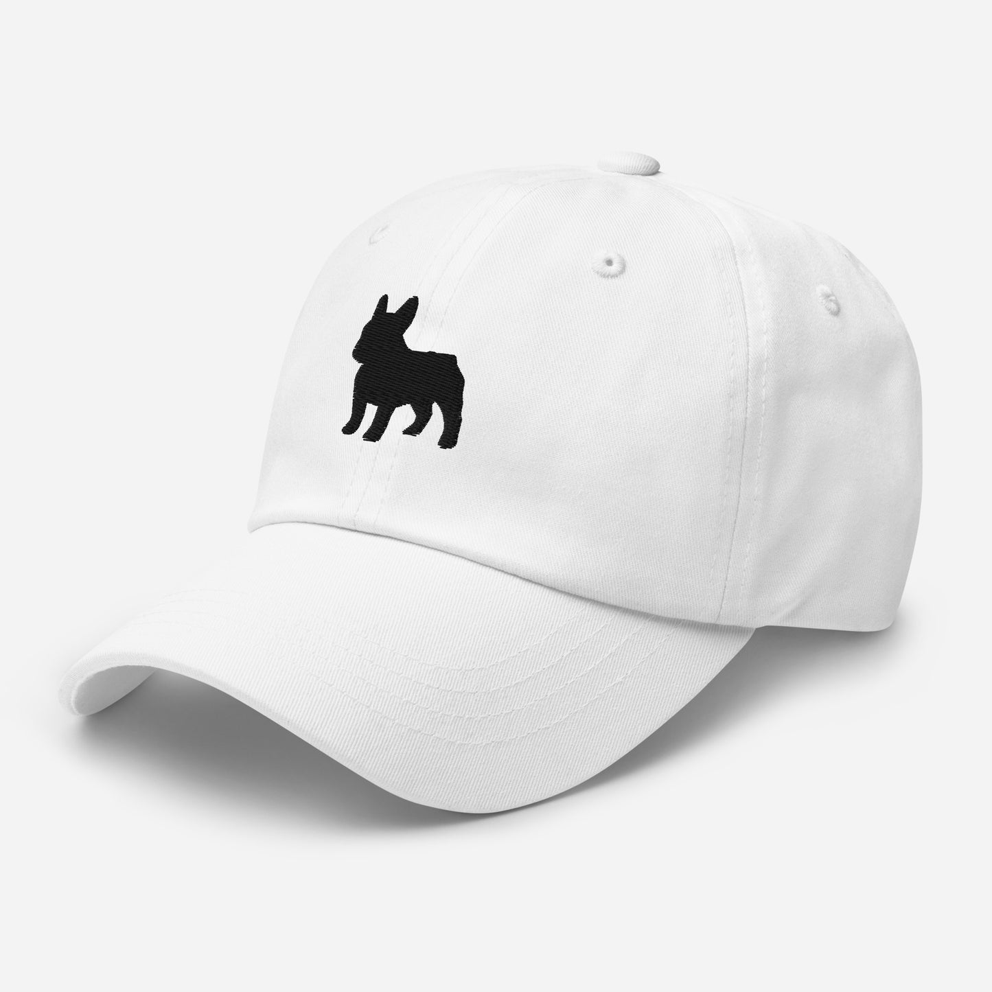 French Bulldog Silhouette Embroidered Hat