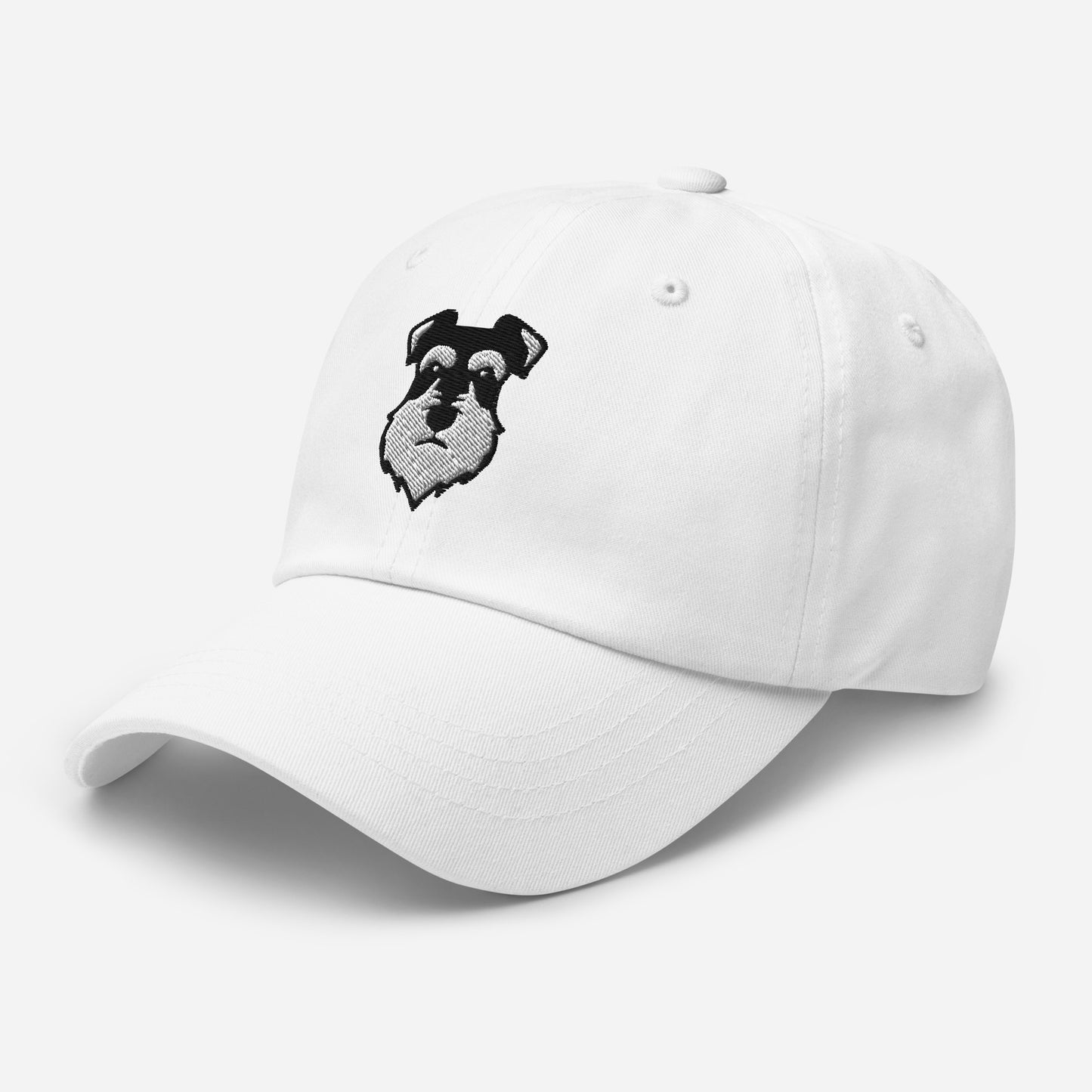 Schnauzer Head (Black & Silver) Embroidered Hat