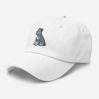 Schnauzer Sit (Salt & Pepper) Embroidered Hat