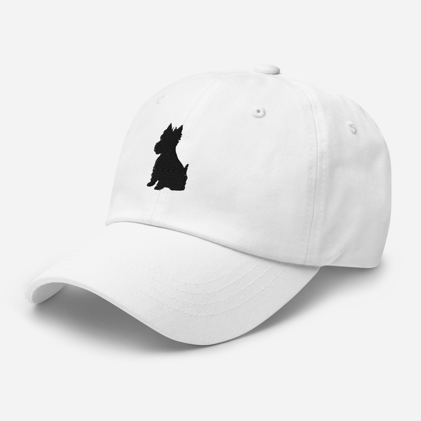 Westie Silhouette Embroidered Hat