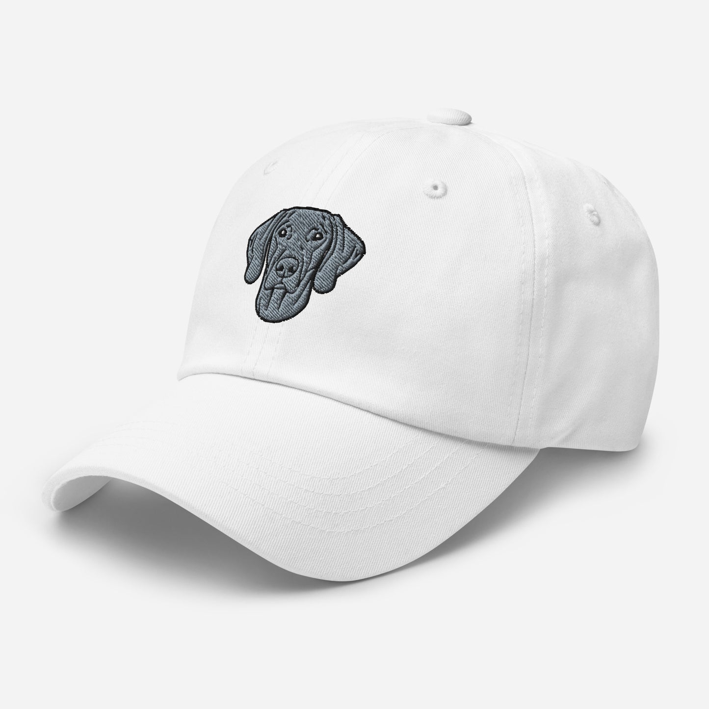 Weimaraner Head Embroidered Hat