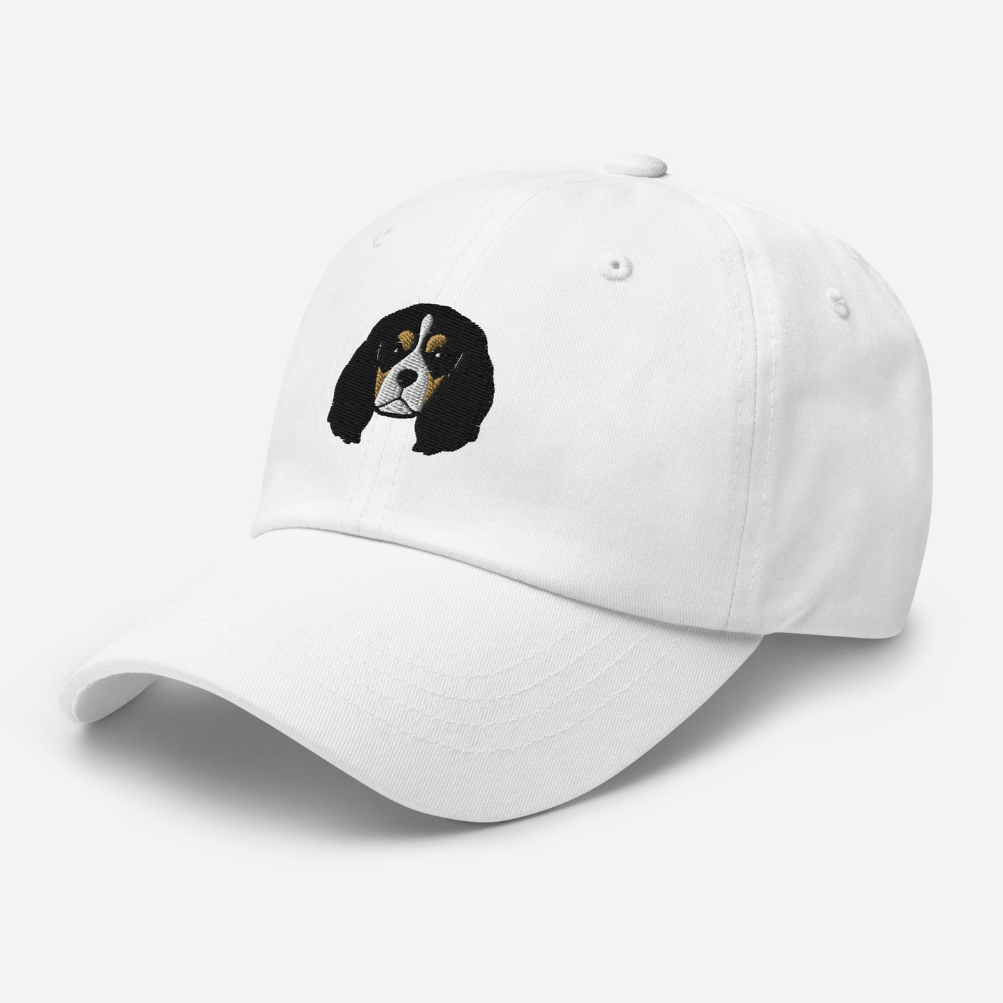Cavalier King Charles Spaniel Head (Tricolor) Embroidered Hat