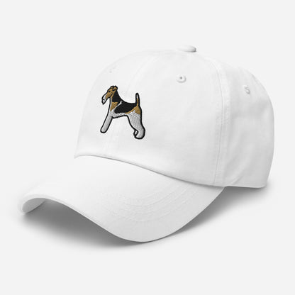 Wire Fox Terrier Embroidered Hat
