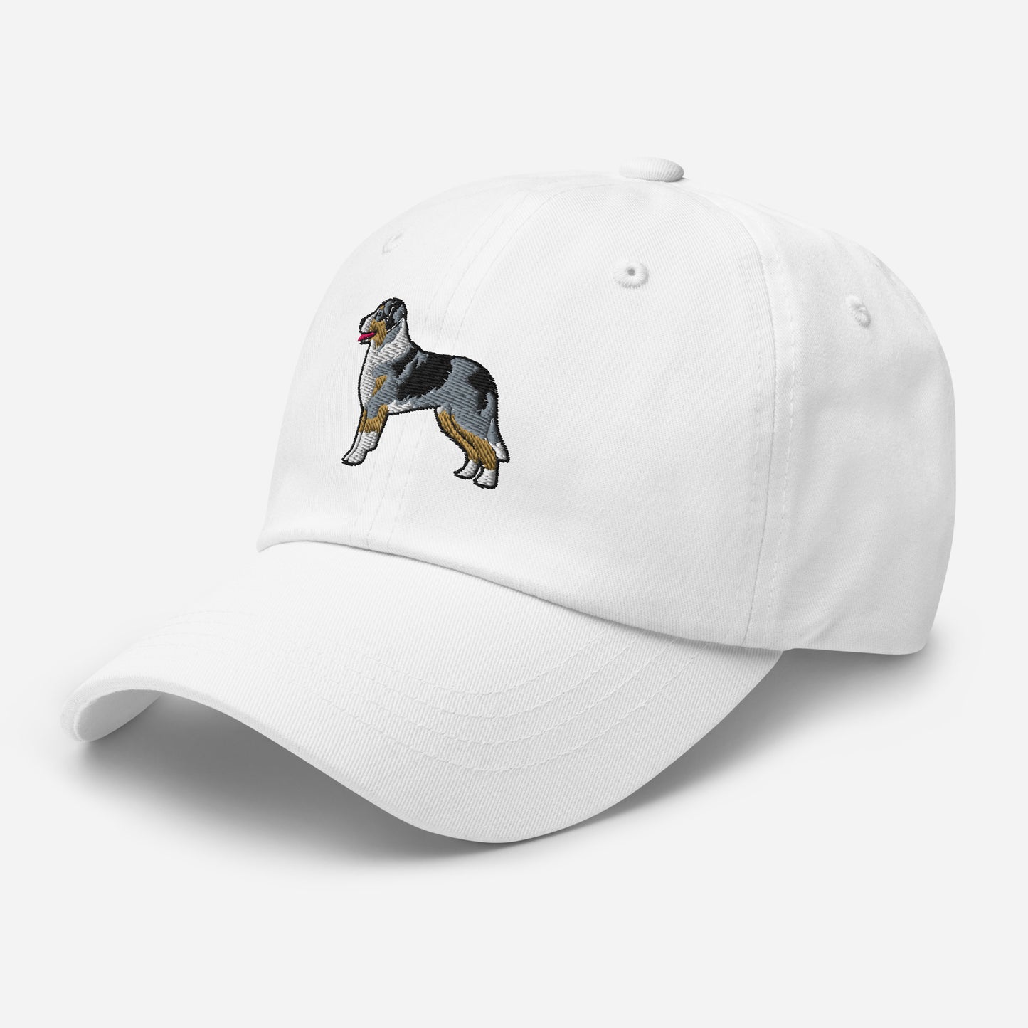 Australian Shepherd (Blue Merle - Tail) Embroidered Hat
