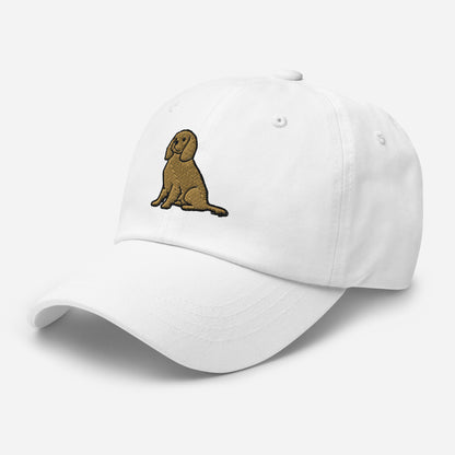 Cavalier King Charles Spaniel Sit (Ruby) Embroidered Hat