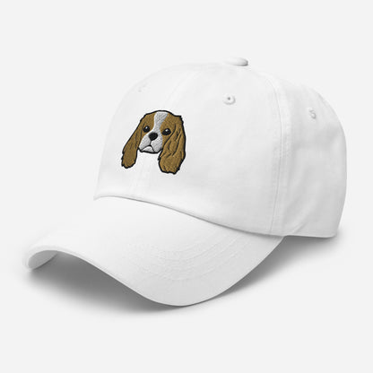 Cavalier King Charles Spaniel Head (Blenheim) Embroidered Hat