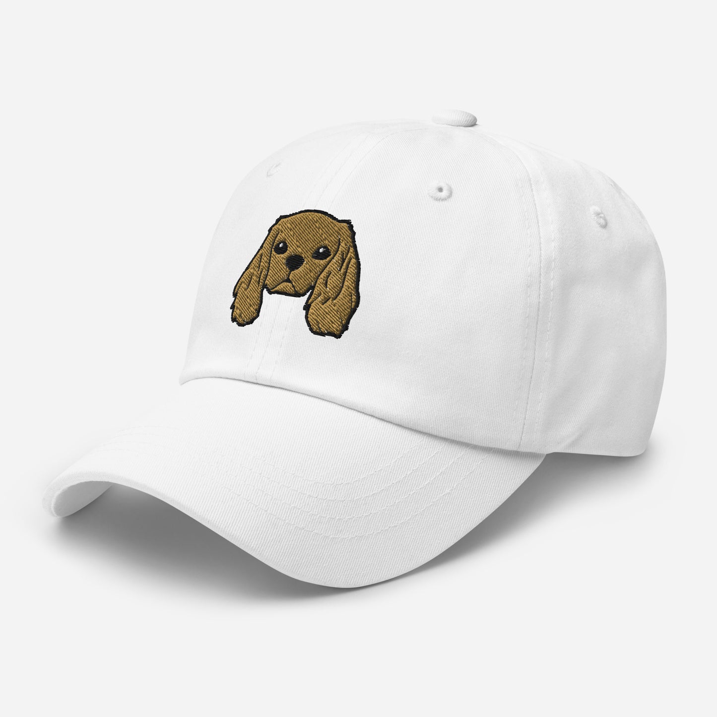Cavalier King Charles Spaniel Head (Ruby) Embroidered Hat