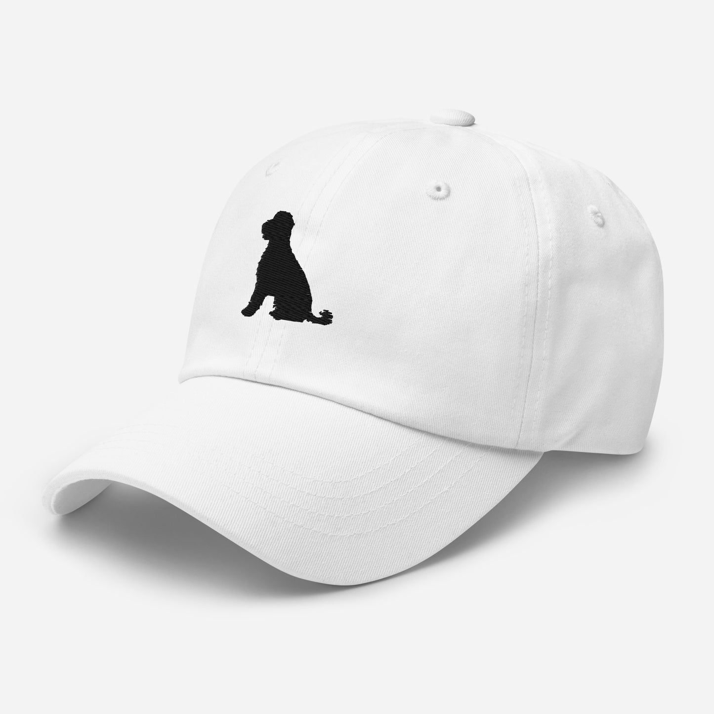 Portuguese Water Dog Silhouette Embroidered Hat