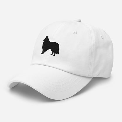 Collie Silhouette Embroidered Hat