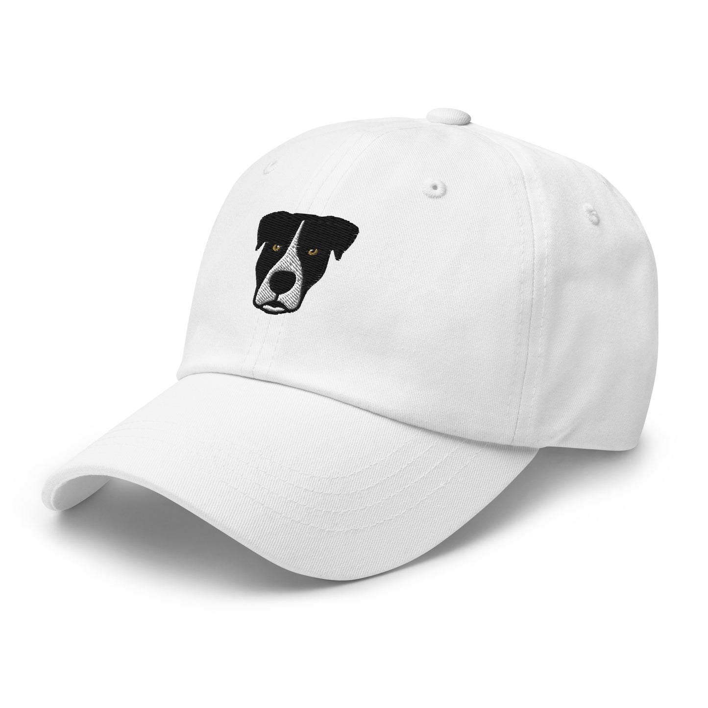 Pittie Head (Black & White) Embroidered Hat