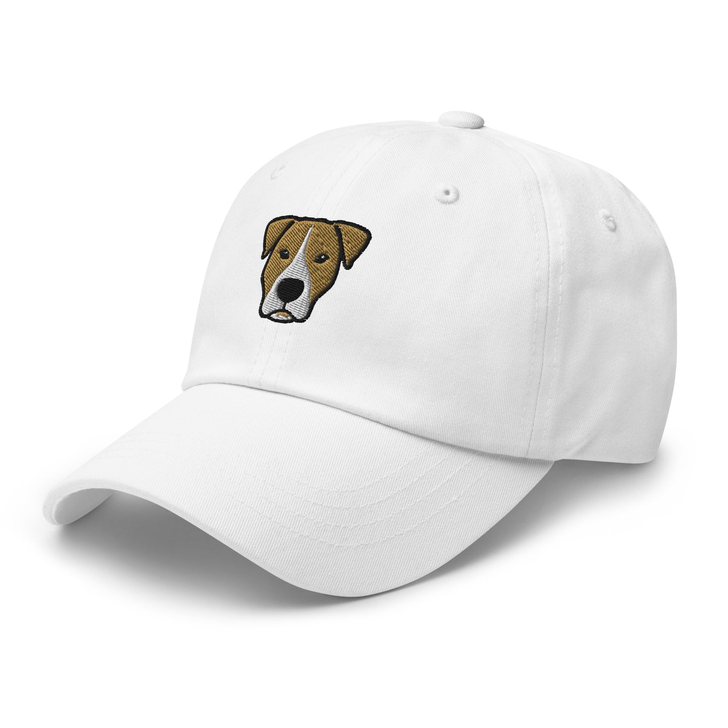 Pittie Head (Tan & White) Embroidered Hat