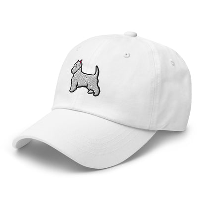 Westie Stand Embroidered Hat