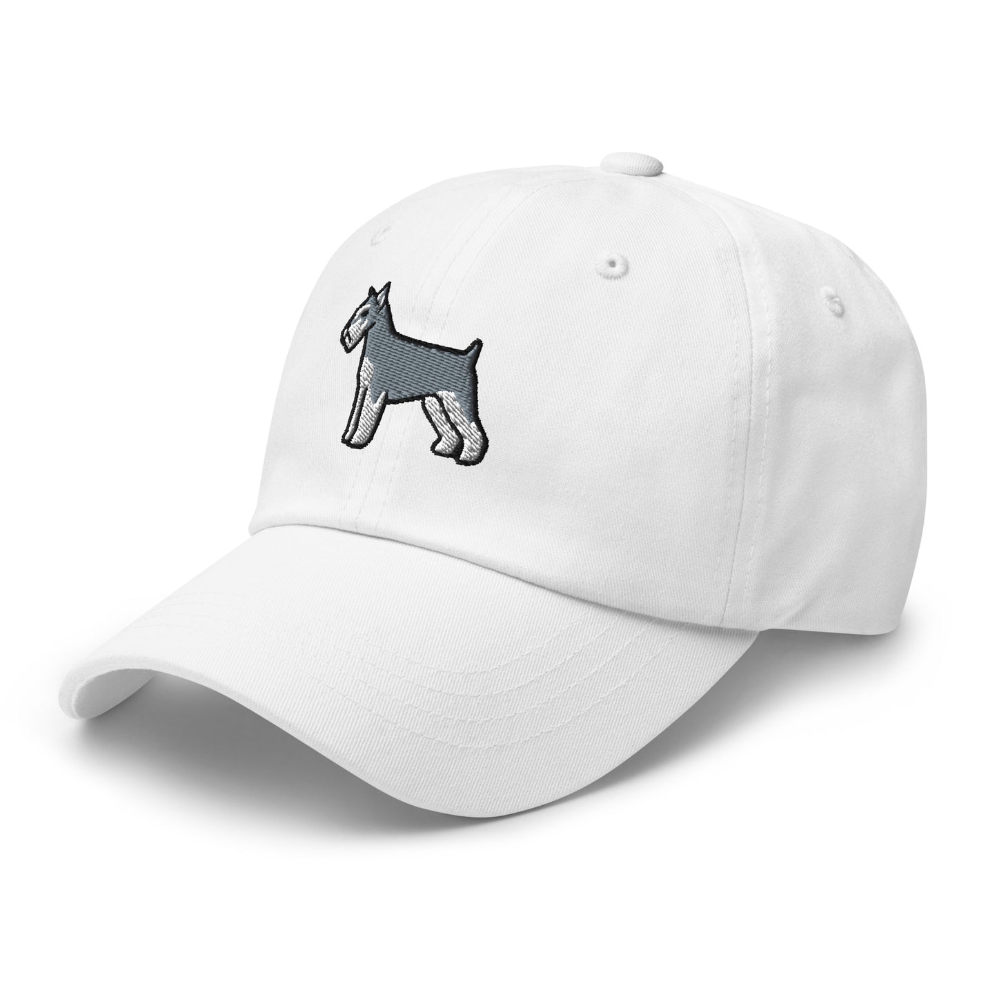 Schnauzer (Salt & Pepper - Cropped) Embroidered Hat