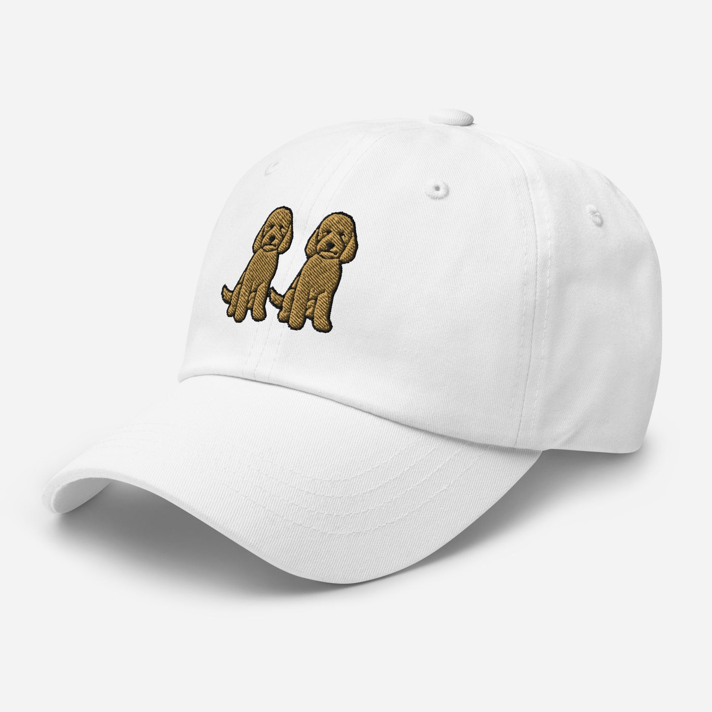 Two Goldendoodles Embroidered Hat